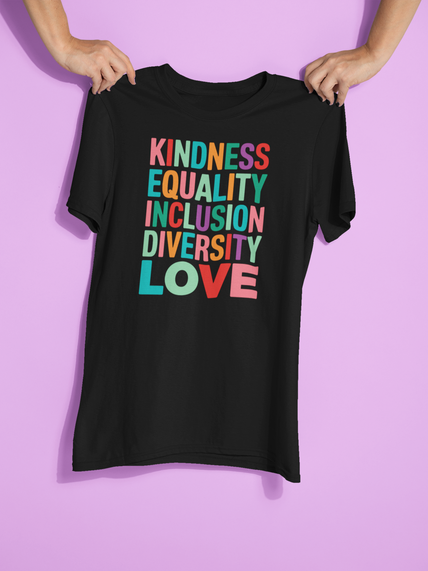 Kindness Equality Inclusion Diversity Love Graphic Tee
