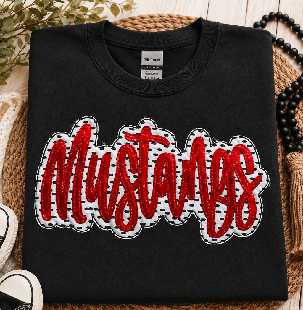Double Take | Custom Sequin & Fabric Appliqué Shirt