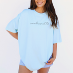 Sunkissed Summer Embroidered Comfort Color Short Sleeve Shirt or Tank Top