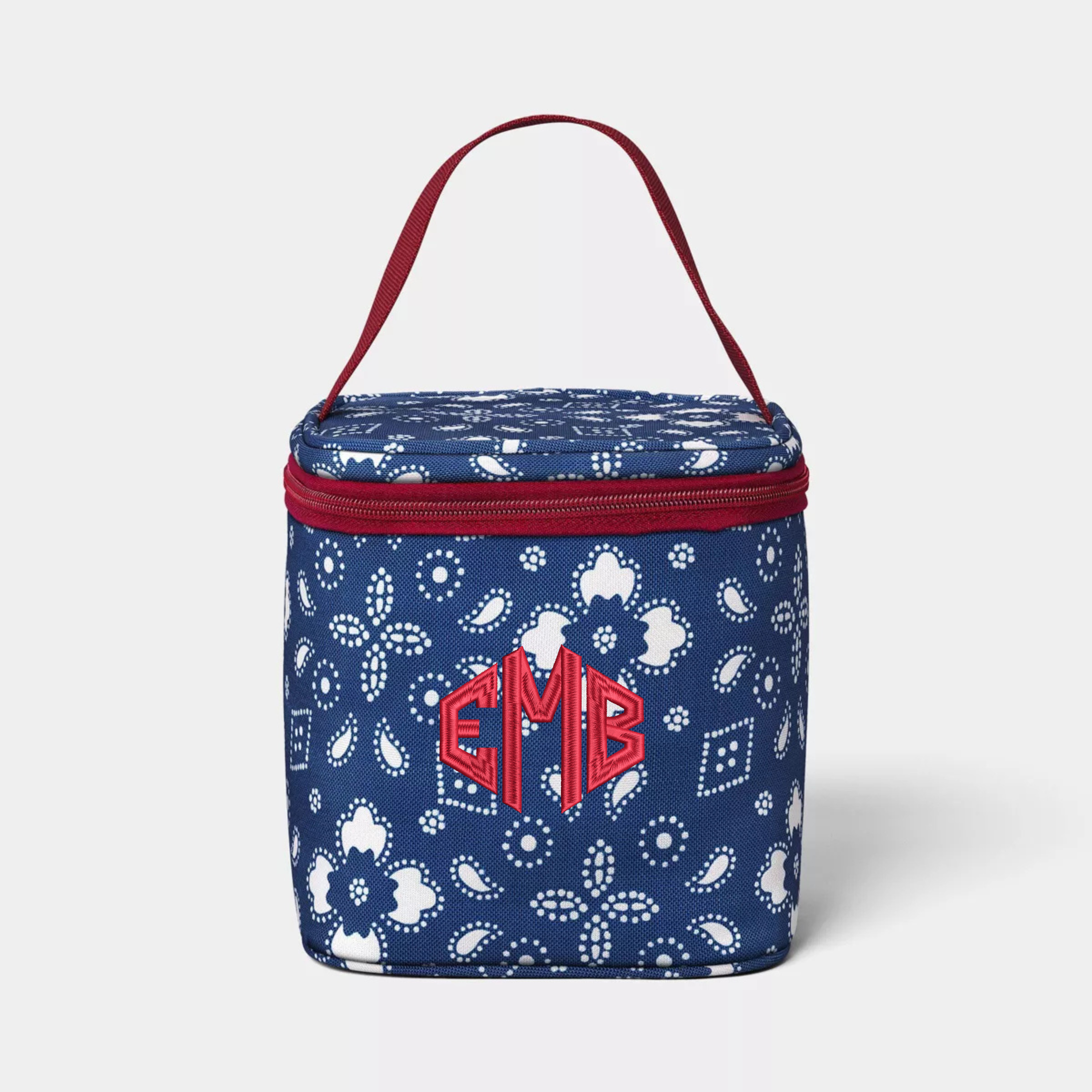 Embroidered Monogram 4 Can Soft Sided Personal Cooler