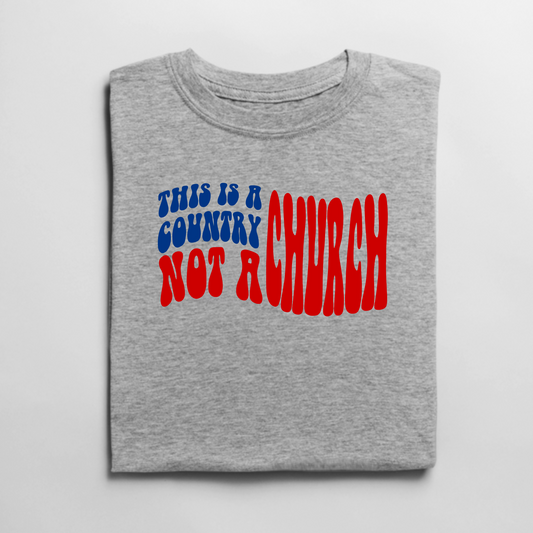 This is a Country Not a Church American Flag Graphic Tee