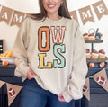 Owls Boho Sporty Varsity Doodle DTF Transfer - Merch Girls