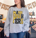 Panthers Yellow Gold and Black Sporty Varsity Doodle DTF Transfer - Merch Girls