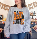 Panthers Orange and Black Sporty Varsity Doodle DTF Transfer - Merch Girls