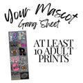 Your Mascot DTF Gang Sheet - Merch Girls
