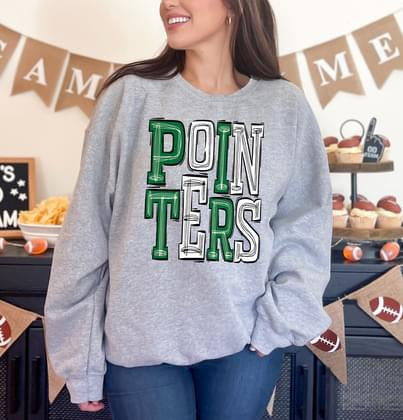 Pointers Sporty Varsity Doodle DTF Transfer