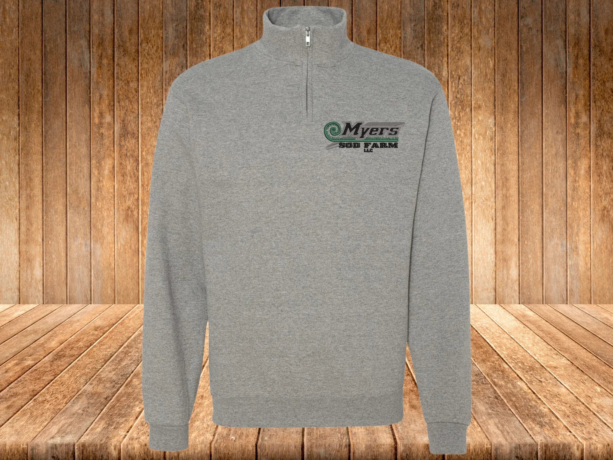 Myers Sod Farm Embroidered Quarter Zip Fleece Sweatshirt - Merch Girls