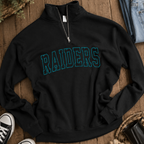 Custom Embroidered Quarter Zip Sweatshirt | Personalized Raiders School Spirit Pullover