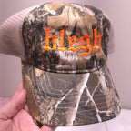 "blegh" Embroidered Camo Hat