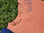 High School Mascot Embroidered Neckline Comfort Colors Sweatshirt - Merch Girls