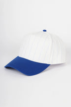 Collegiate Letter Glitter HTV or Fabric Applique Embroidered Adjustable Baseball Pinstripe Trucker Hat