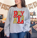 Royals Red and Yellow Gold Sporty Varsity Doodle DTF Transfer - Merch Girls