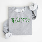 Clover and Bow Embroidered Sweatshirt - Merch Girls