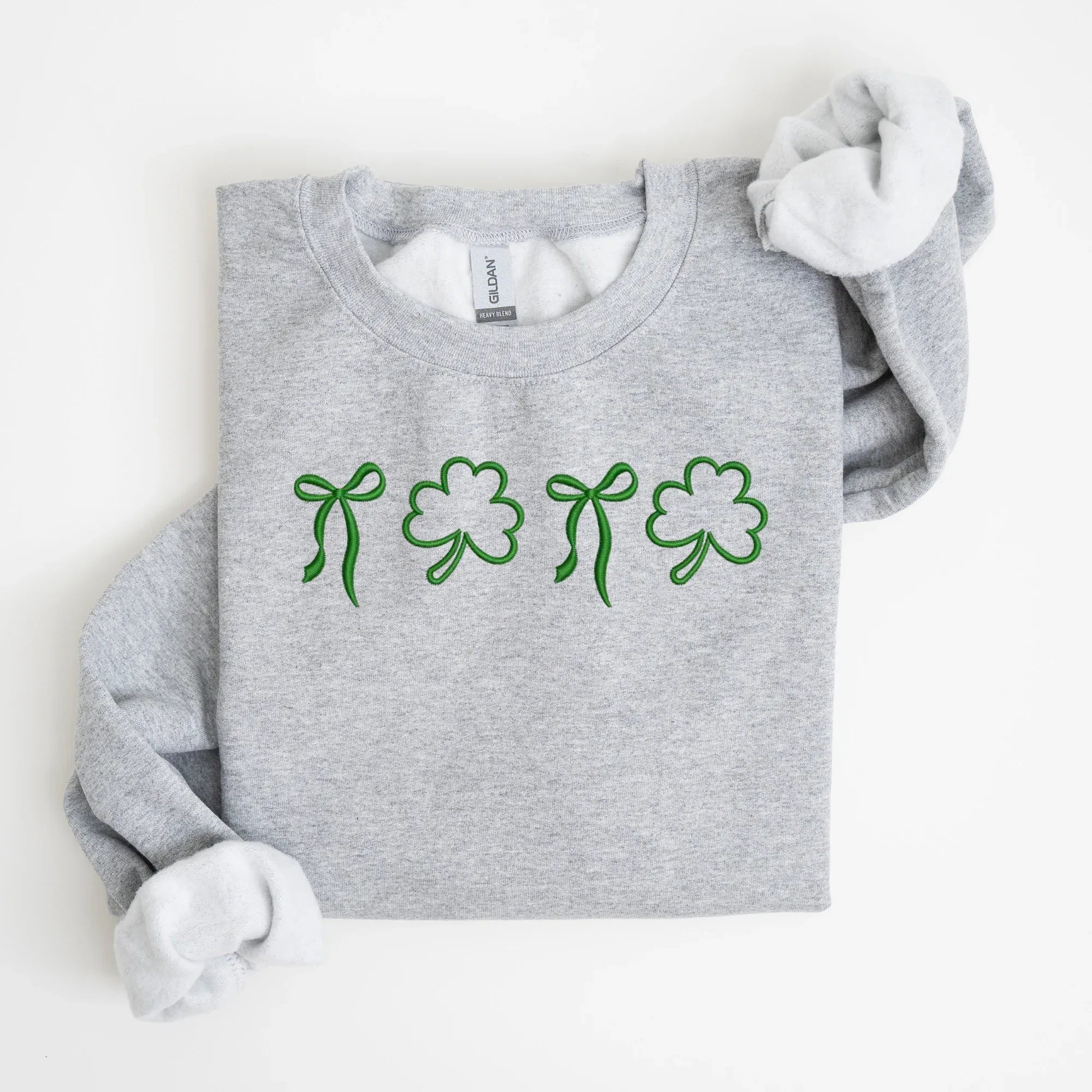 Clover and Bow Embroidered Sweatshirt - Merch Girls