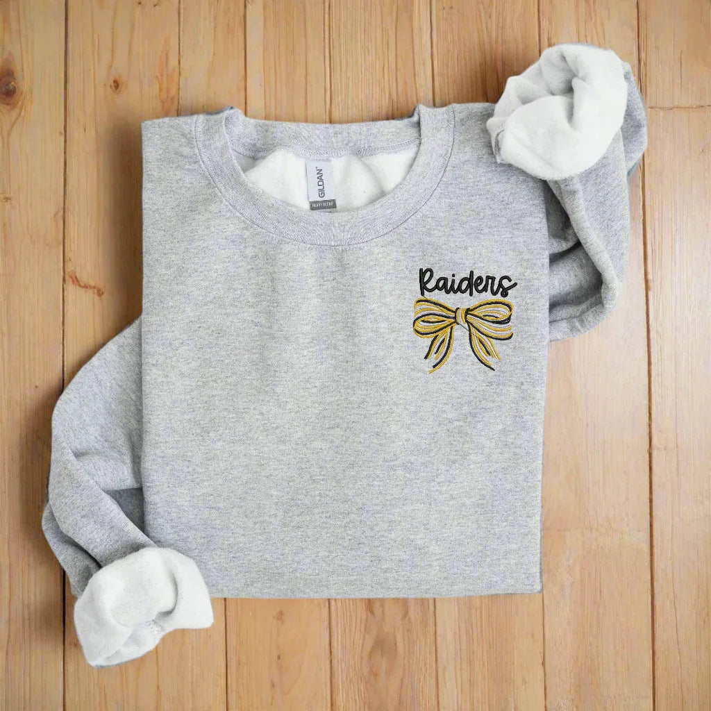 Personalized Team Spirit Bow Shirt – Custom Text & Colors - Merch Girls