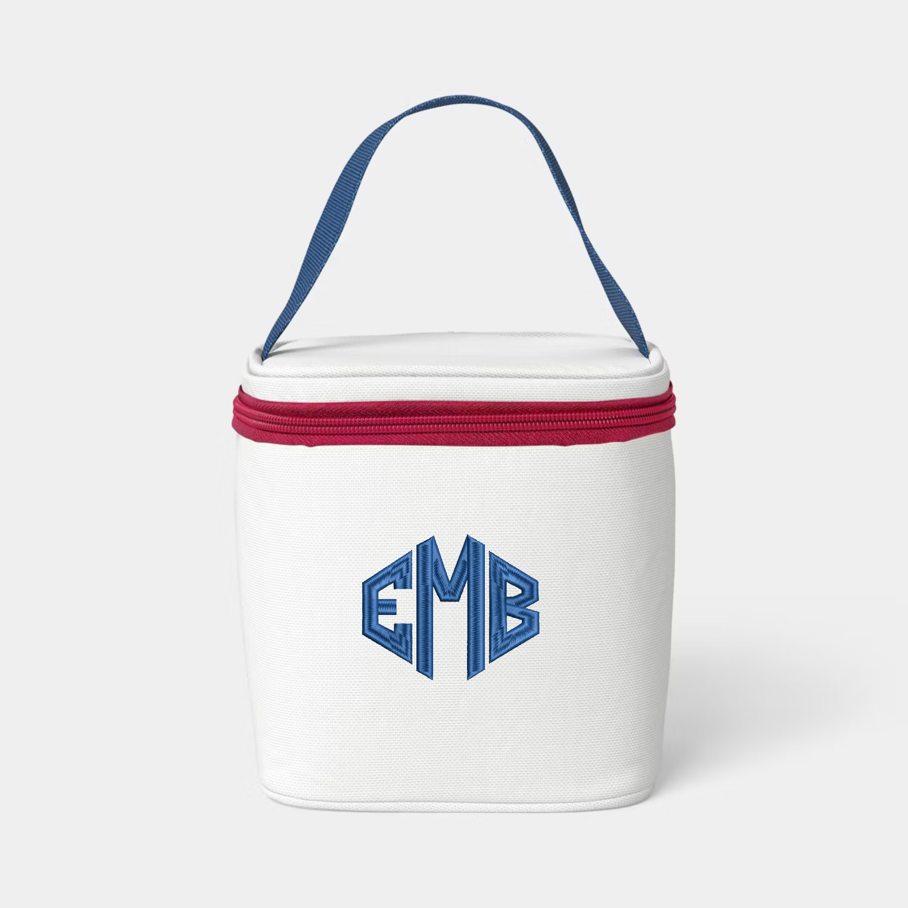 Embroidered Monogram 4 Can Soft Sided Personal Cooler