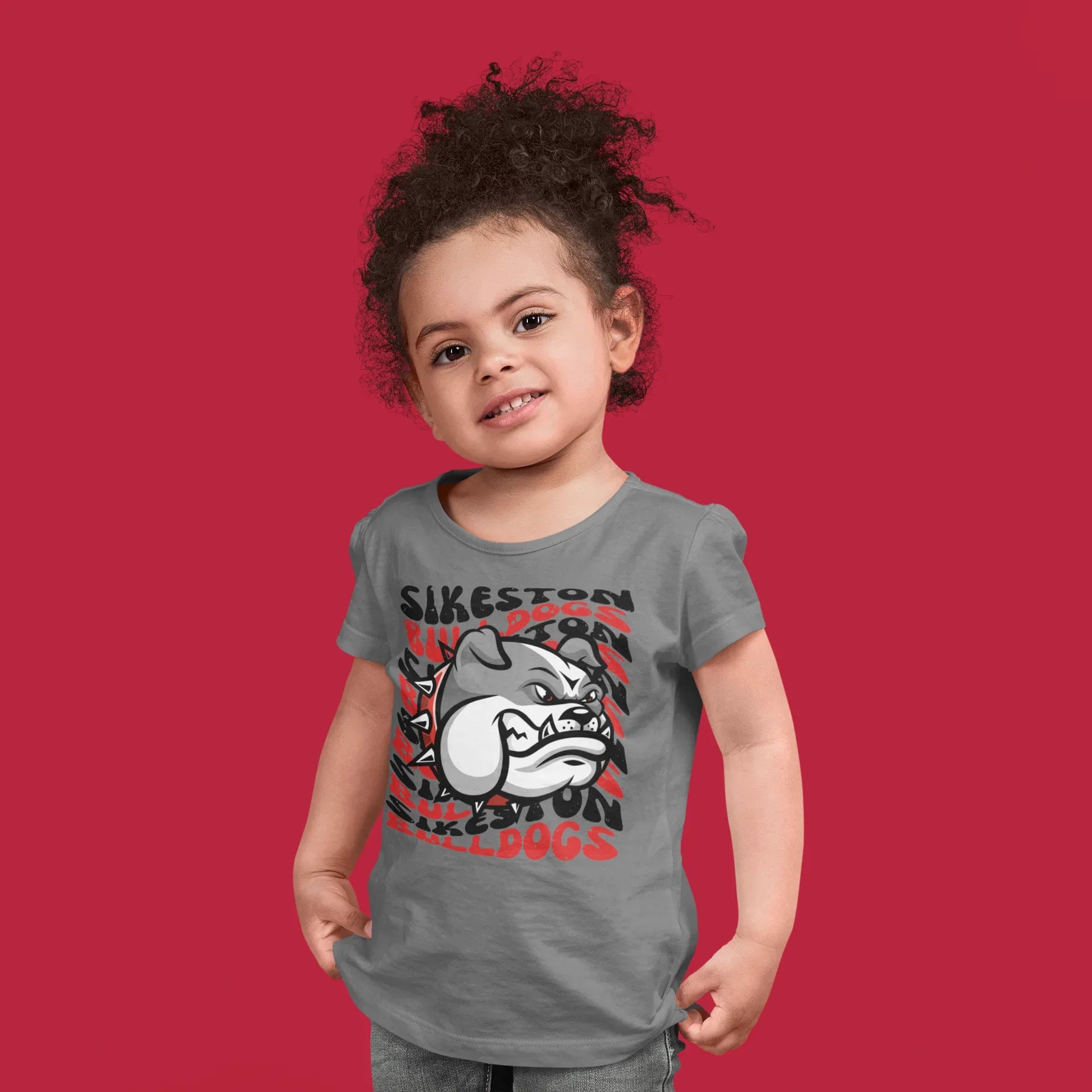 Distressed Wavy Mascot Design Mockup - No Physical Item! - Merch Girls