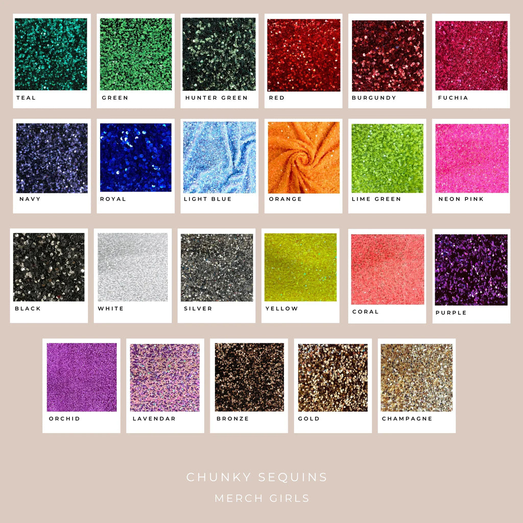 Custom Varsity Collegiate Letter Chunky Sequins and Glitter Applique Embroidered Shirt | Choose Your Initial & Colors - Merch Girls
