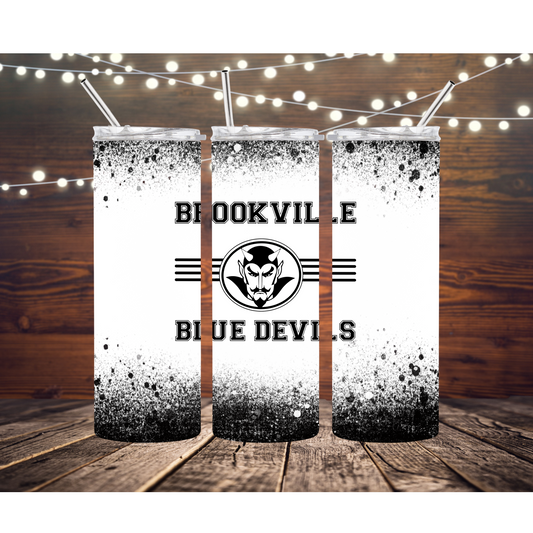 Brookville Blue Devils Completed 20oz Skinny Tumbler