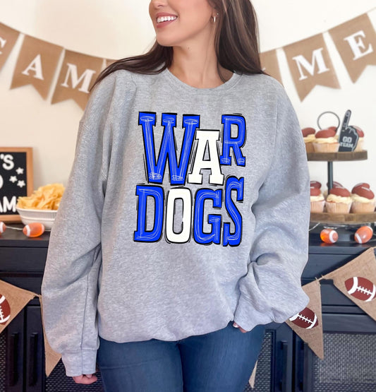 Wardogs Sporty Varsity Doodle DTF Transfer