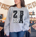 Zebra Sporty Varsity Doodle DTF Transfer - Merch Girls