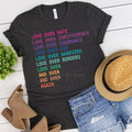 Love Over Hate Love Over Indifference Graphic Tee - Merch Girls