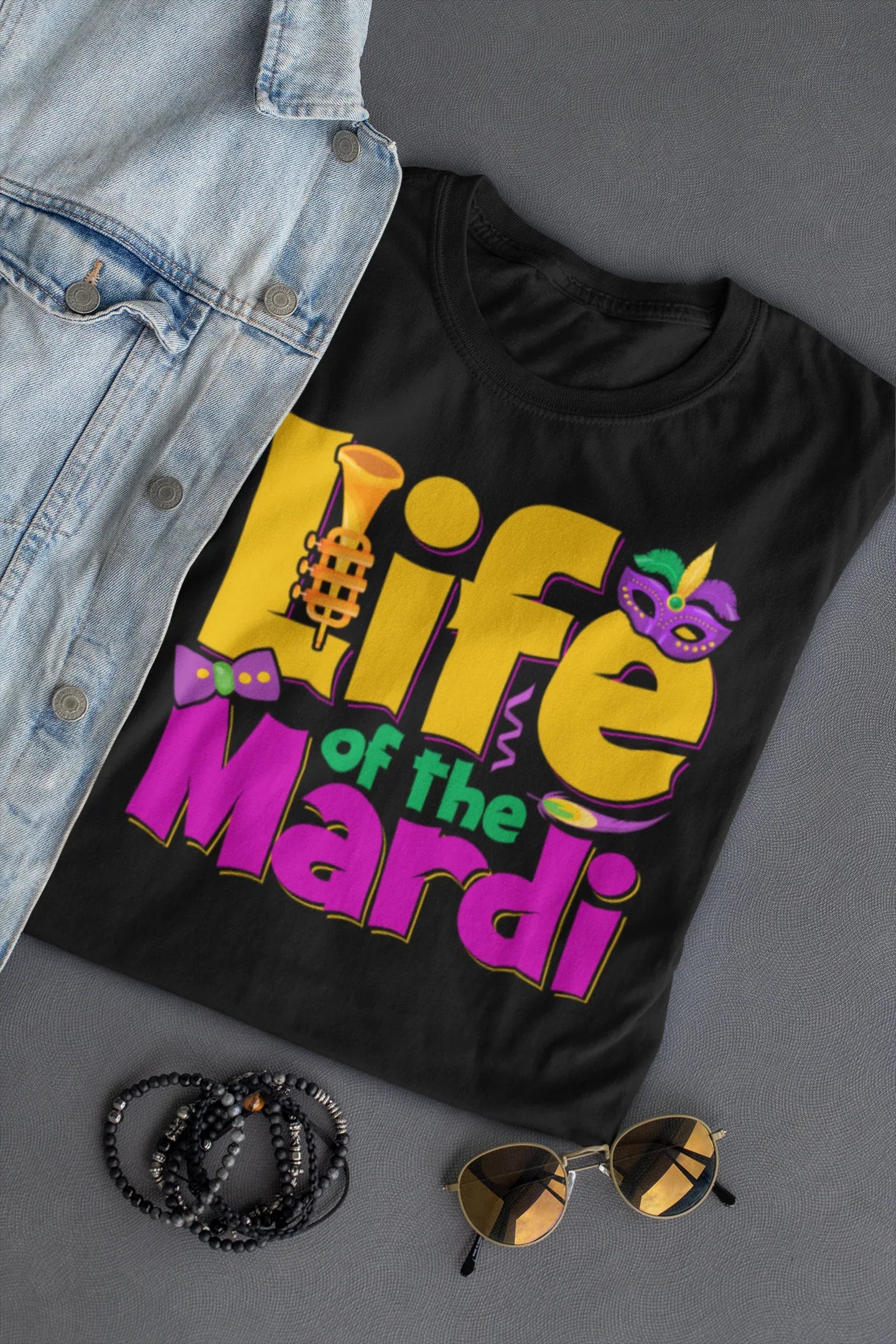 Life of the Mardi Mardi Gras Graphic Tee - Merch Girls