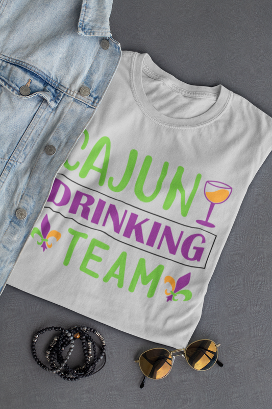 Cajun Drinking Team Mardi Gras Graphic Tee