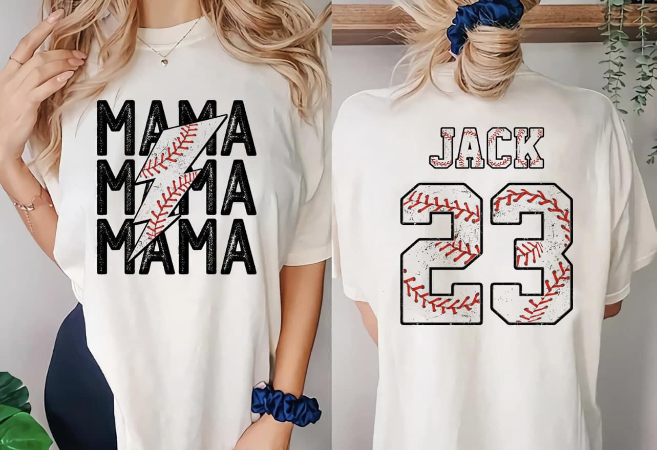 MAMA Customizable Baseball Graphic Tee