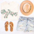 Wifey Floral Retro Graphic Tee - Merch Girls