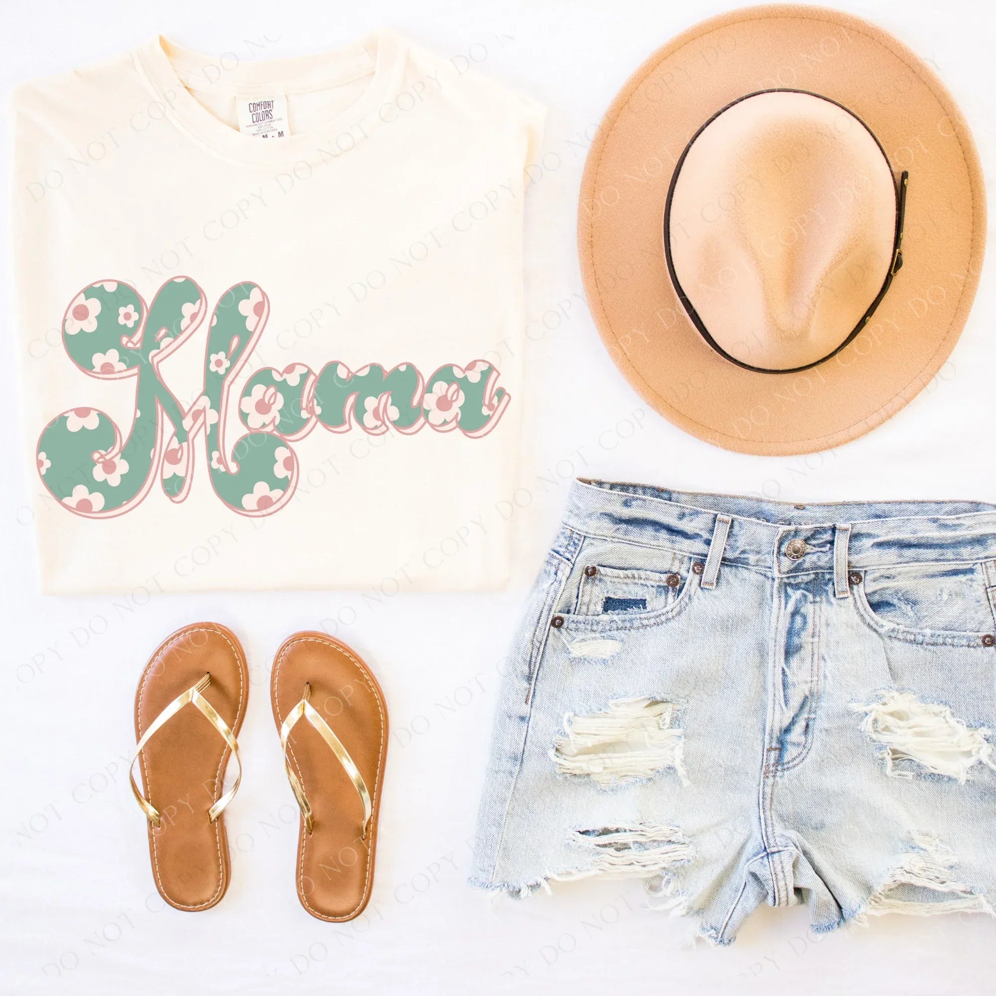 Mama Floral Retro Graphic Tee - Merch Girls