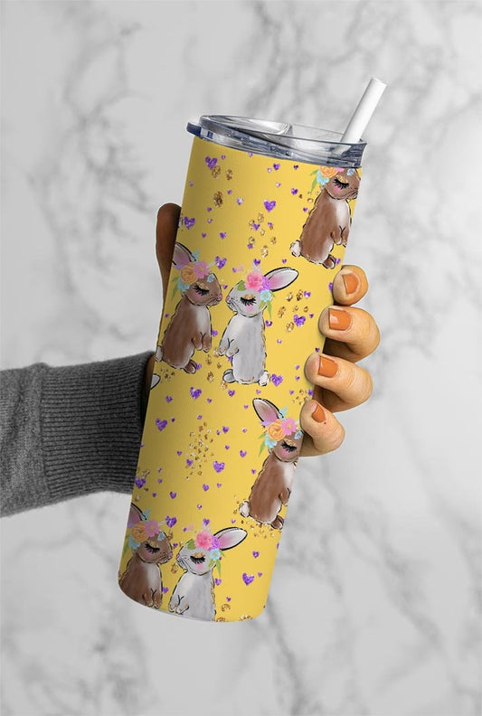 Bunnies Completed 20oz Skinny Tumbler