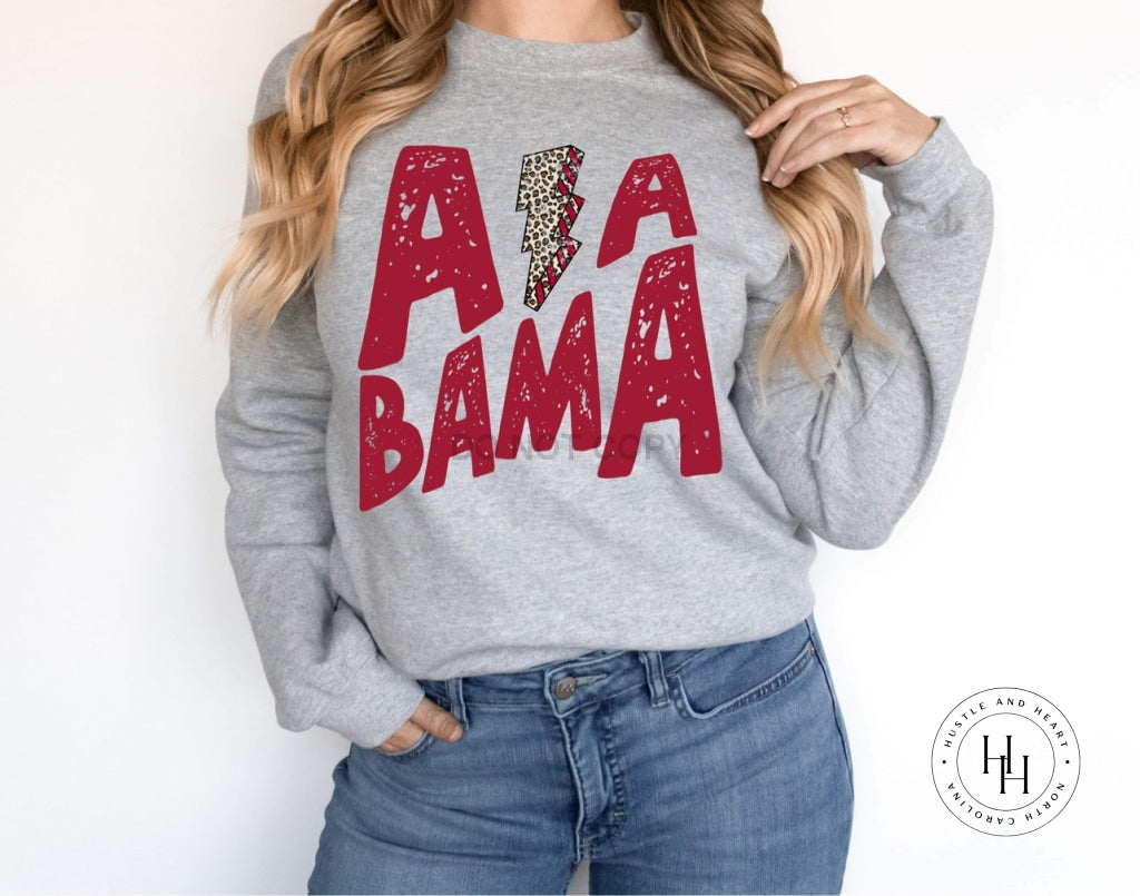 Alabama Lightning Bolt Graphic Tee