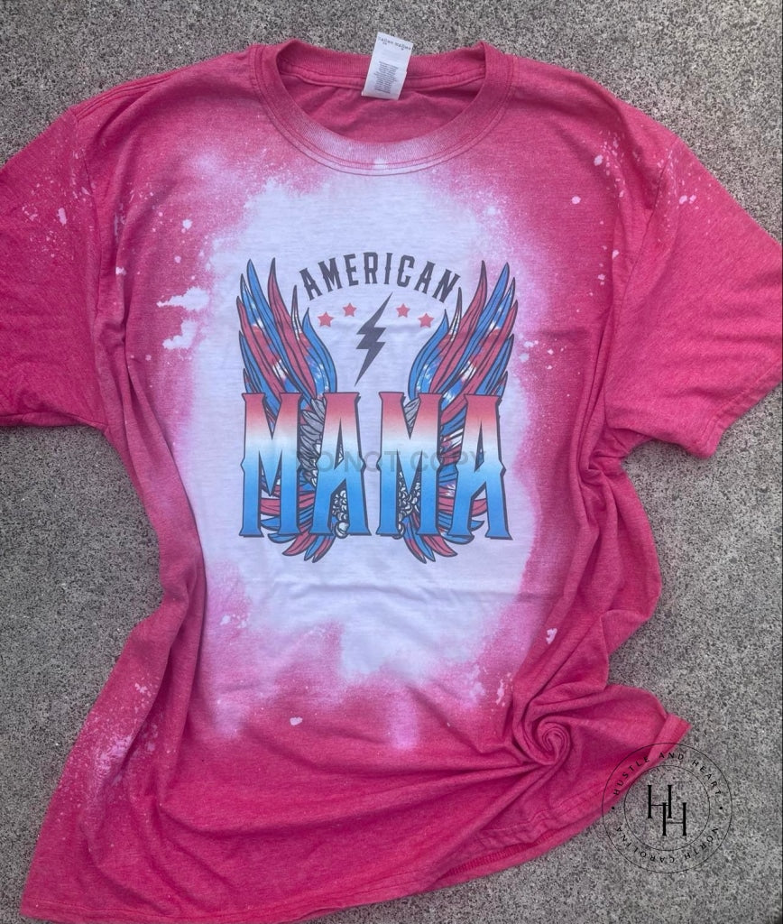 American Mama Red Bleach Tee- Ends 5/10 Clothing