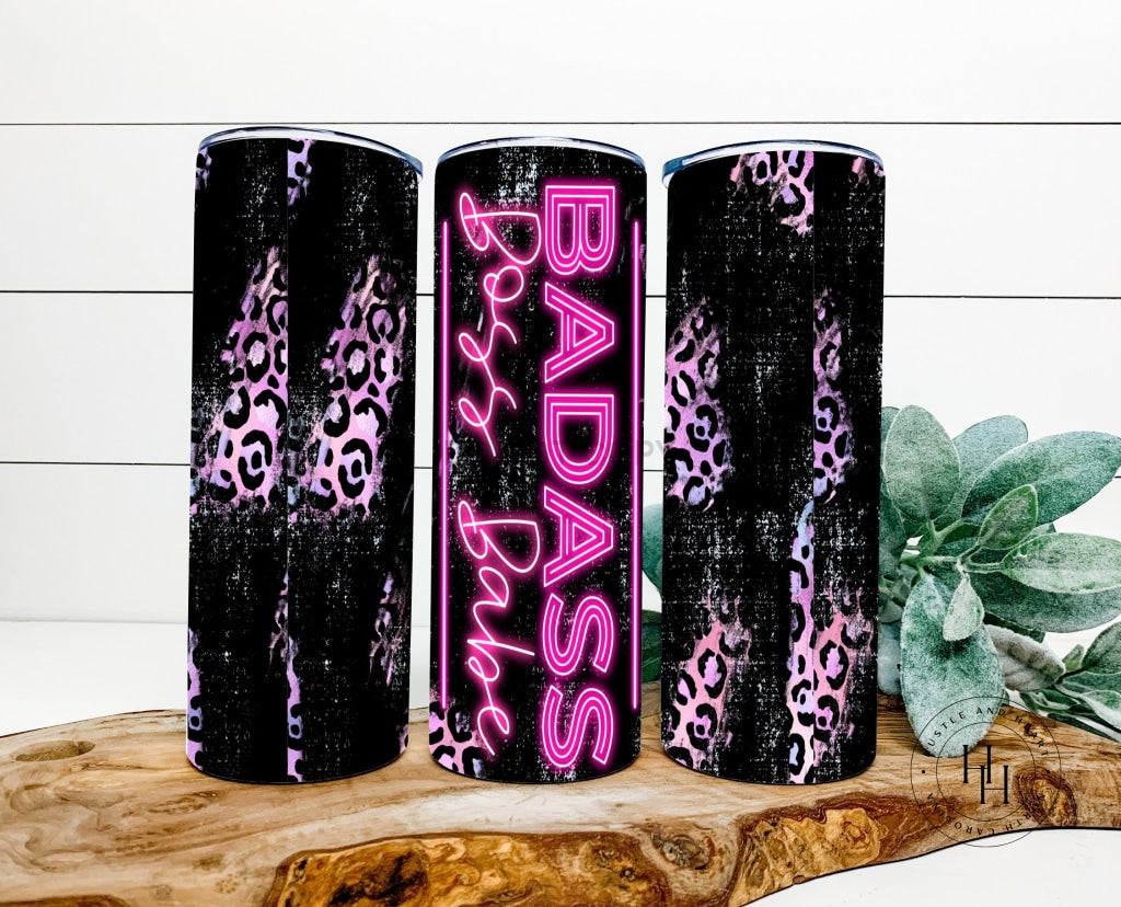 Badass Boss Babe Completed 20Oz Skinny Tumbler Sublimation
