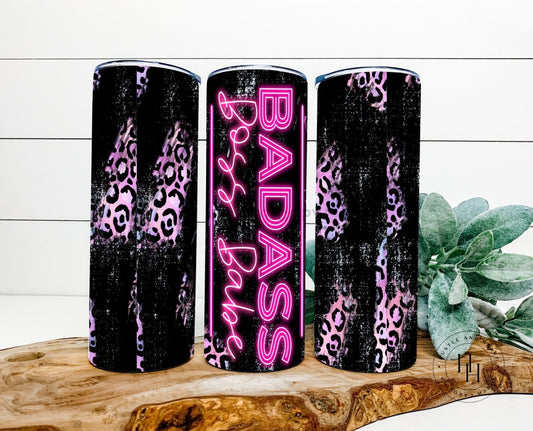 Badass Boss Babe Completed 20Oz Skinny Tumbler Sublimation