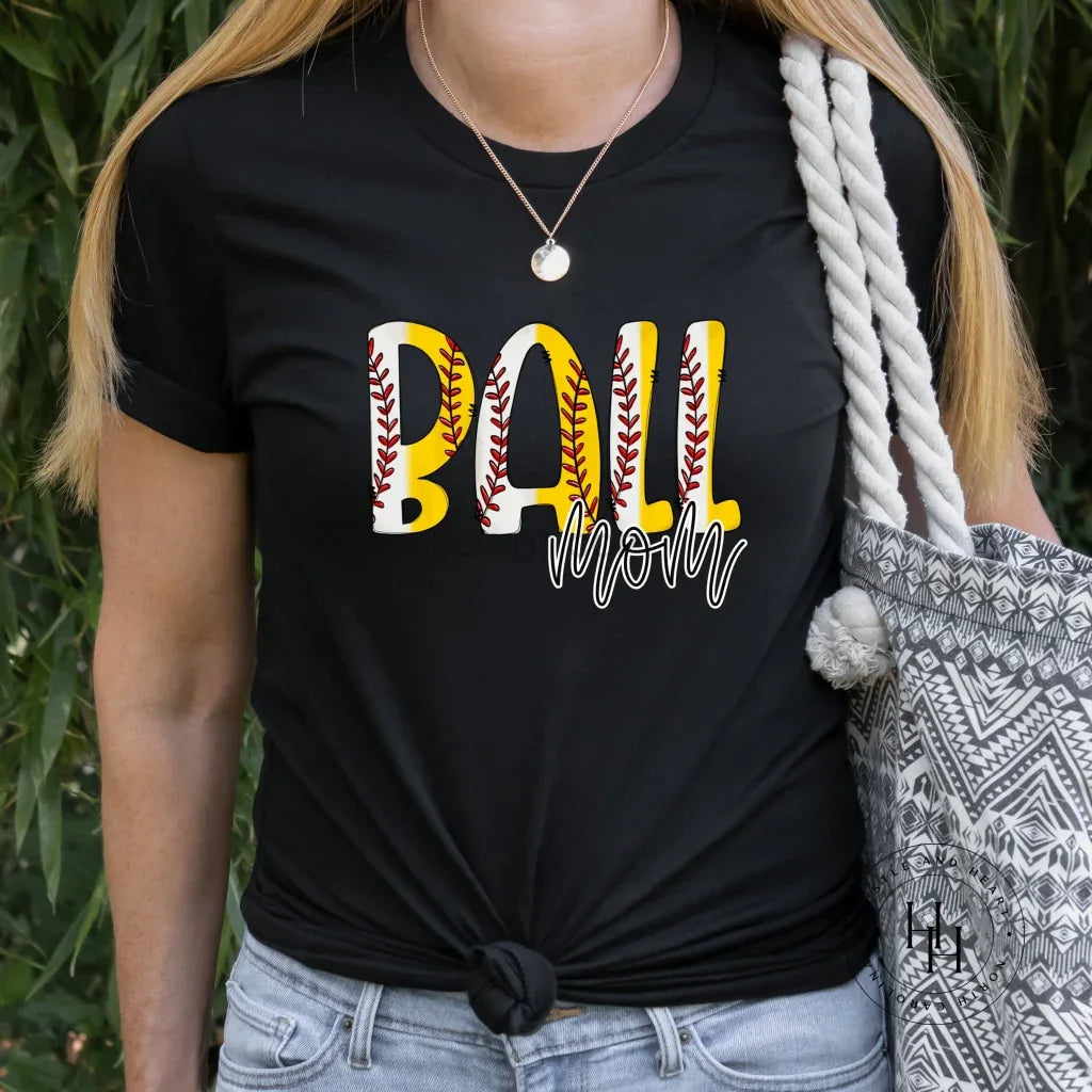 Ball Mom (Baseball/Softball) Graphic Tee - Merch Girls