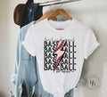 Baseball Mom Lightning Bolt Graphic Tee - Merch Girls