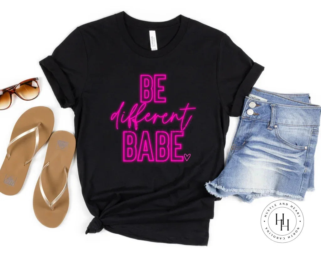 Be Different Babe Graphic Tee - Merch Girls