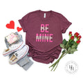 Be Mine Hot Pink and Hearts Split Graphic Tee - Merch Girls