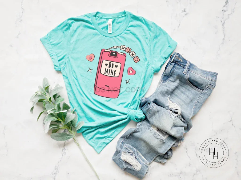Be Mine XoXo Cell Phone Flip Phone Graphic Tee - Merch Girls