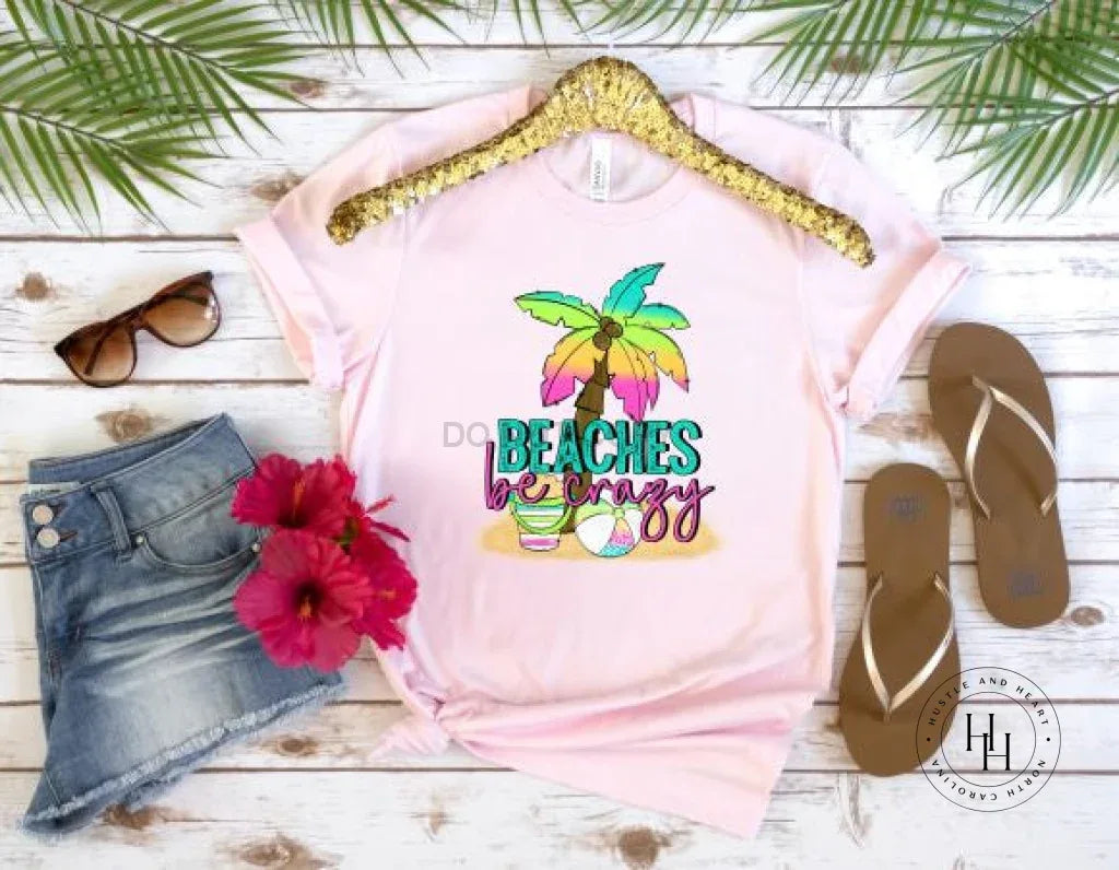 Beaches Be Crazy Graphic Tee - Merch Girls