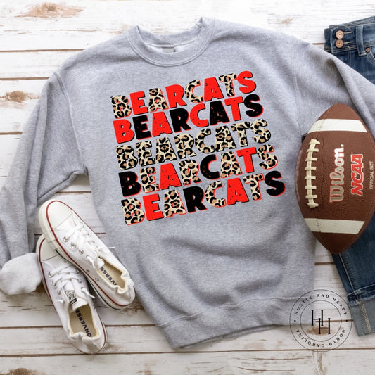 Bearcats Red Repeating Graphic Tee Shirt