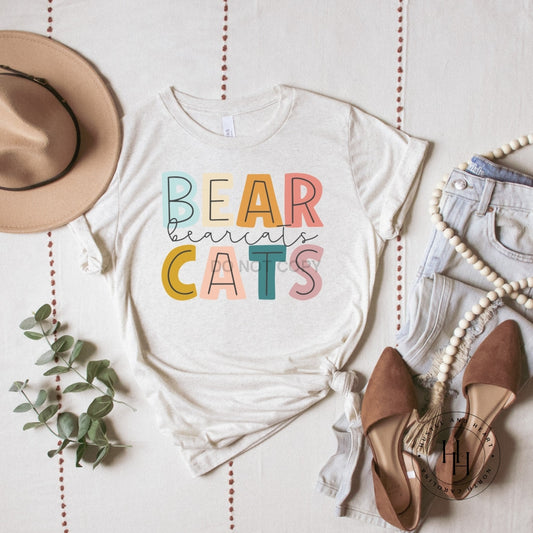 Bearcats Water Color Graphic Tee Shirt