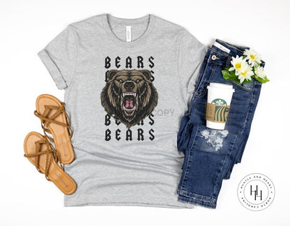 Bears Repeating Mascot Graphic Tee Shirt