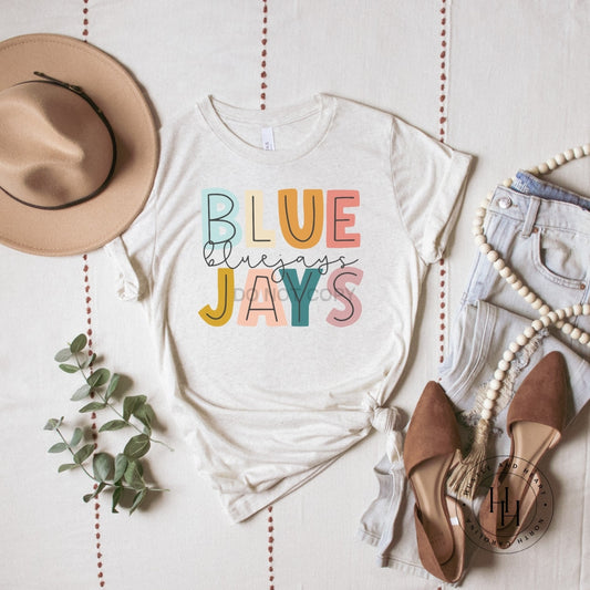 Blue Jays Water Color Graphic Tee Shirt
