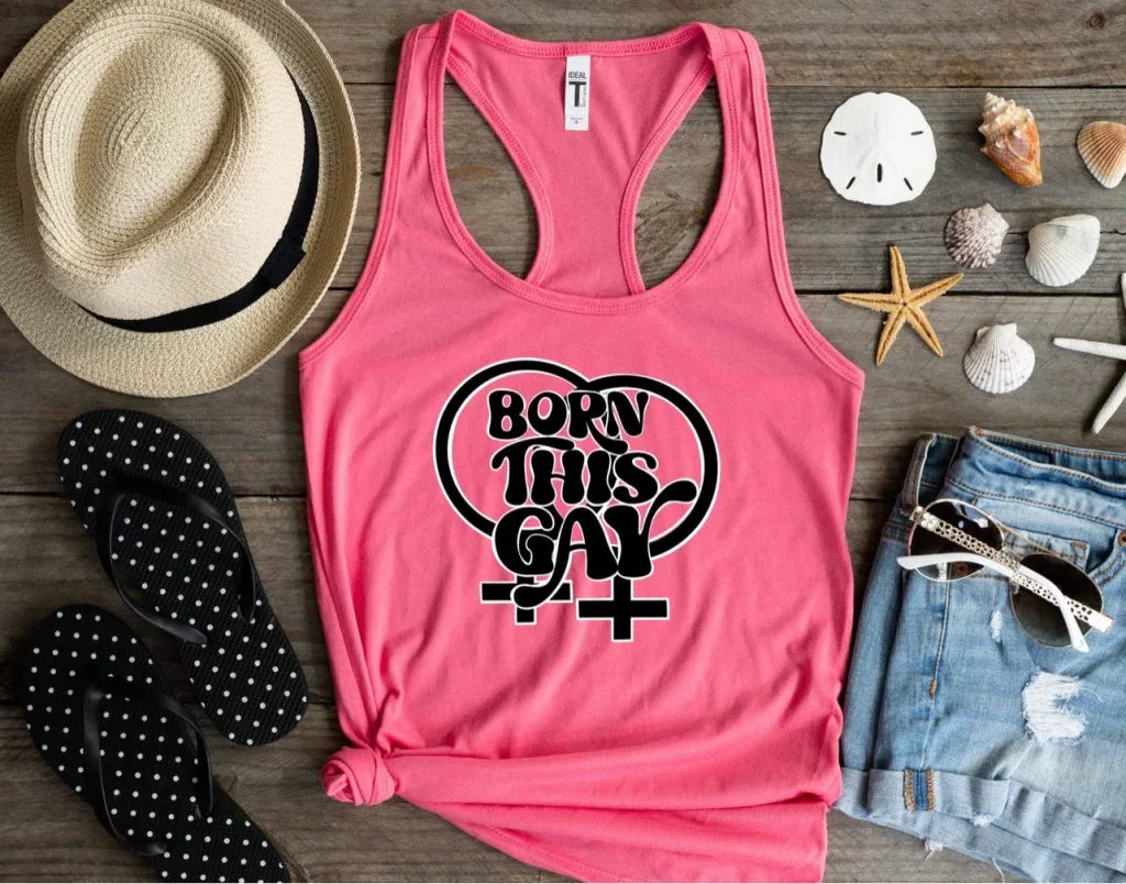 Born this Gay Pride Graphic Tee - Merch Girls