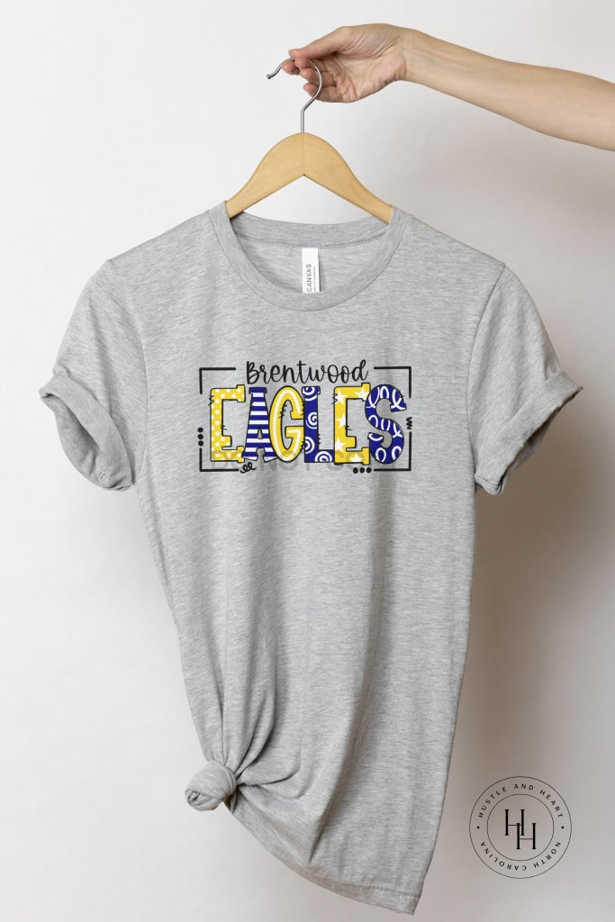 Brentwood Eagles Doodle Graphic Tee Unisex