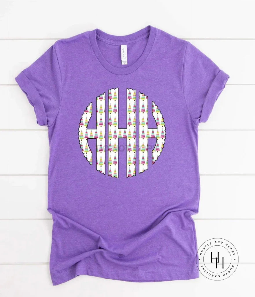 Bright Trees Monogram Graphic Tee - Merch Girls
