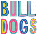 Bulldogs Colorful Block PNG Digital File - Merch Girls